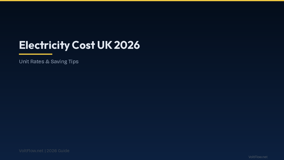 UK Electricity Cost 2026