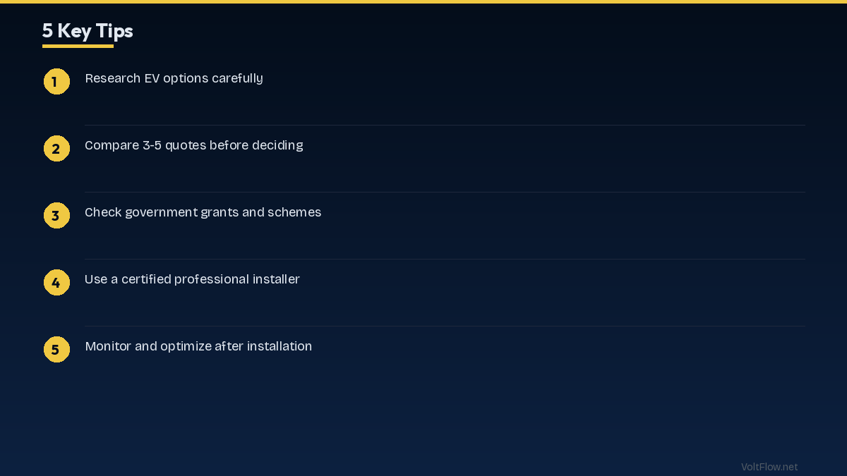 UK EV Installation Tips