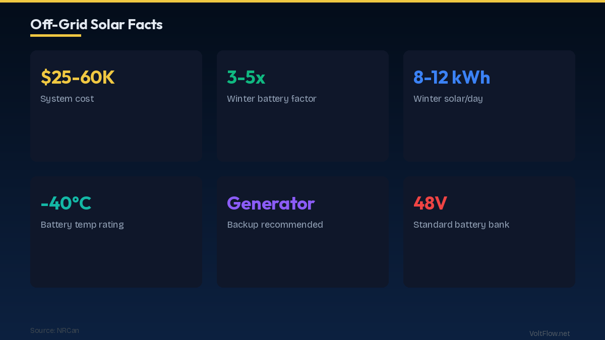 Off-Grid Solar in Canada Stats