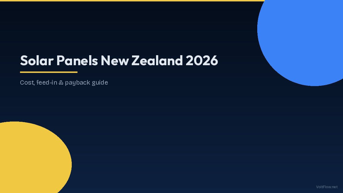 Solar Panels New Zealand 2026