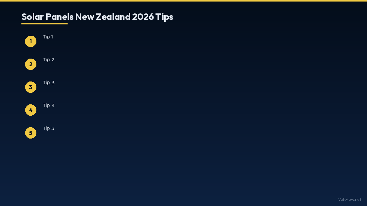 NZ Solar Tips
