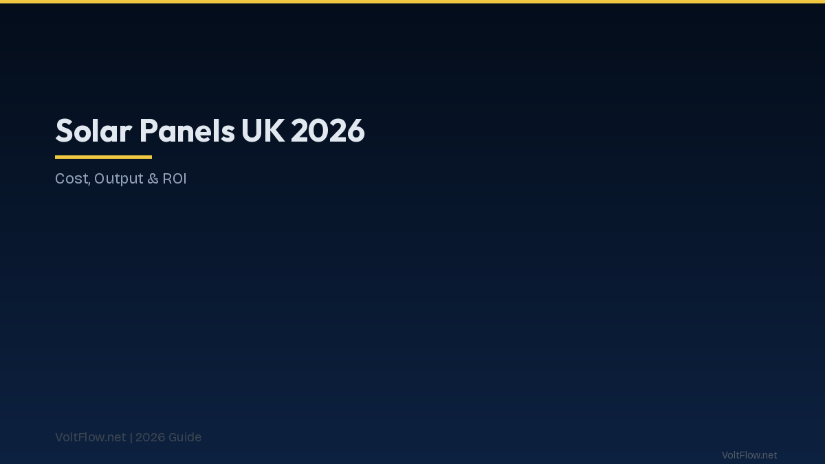 Solar Panels UK 2026